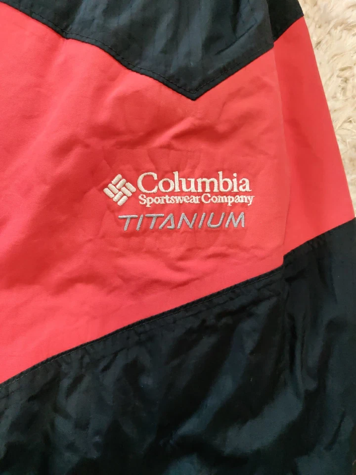 Columbia Adulto Grande Una Pieza Traje de Nieve Esquí Snowboard Traje Rojo y Negro Foto 3 de 4