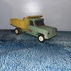 VINTAGE 1960s TONKA STEEL DUMP TRUCK Green Yellow