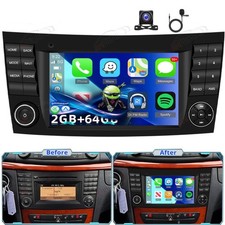 Für Mercedes Benz E-Klass W211 2002-09 Autoradio Android 15 Navi BT CarPlay +KAM Für Mercedes Benz E-Klass W211 2002-09 Autoradio Android 15 Navi BT CarPlay +KAM