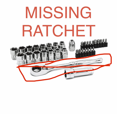 #ad Husky Socket Set 35 Piece MISSING RATCHET $17.95