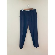 D&G BY DOLCE AND GABBANNA Black Wool Straight Leg Dress Pants Size Men's 38|52