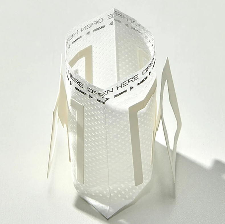 50Pcs Disposable Drip Coffee Filter Bags Hanging Ear Paper Pack Home Office Use