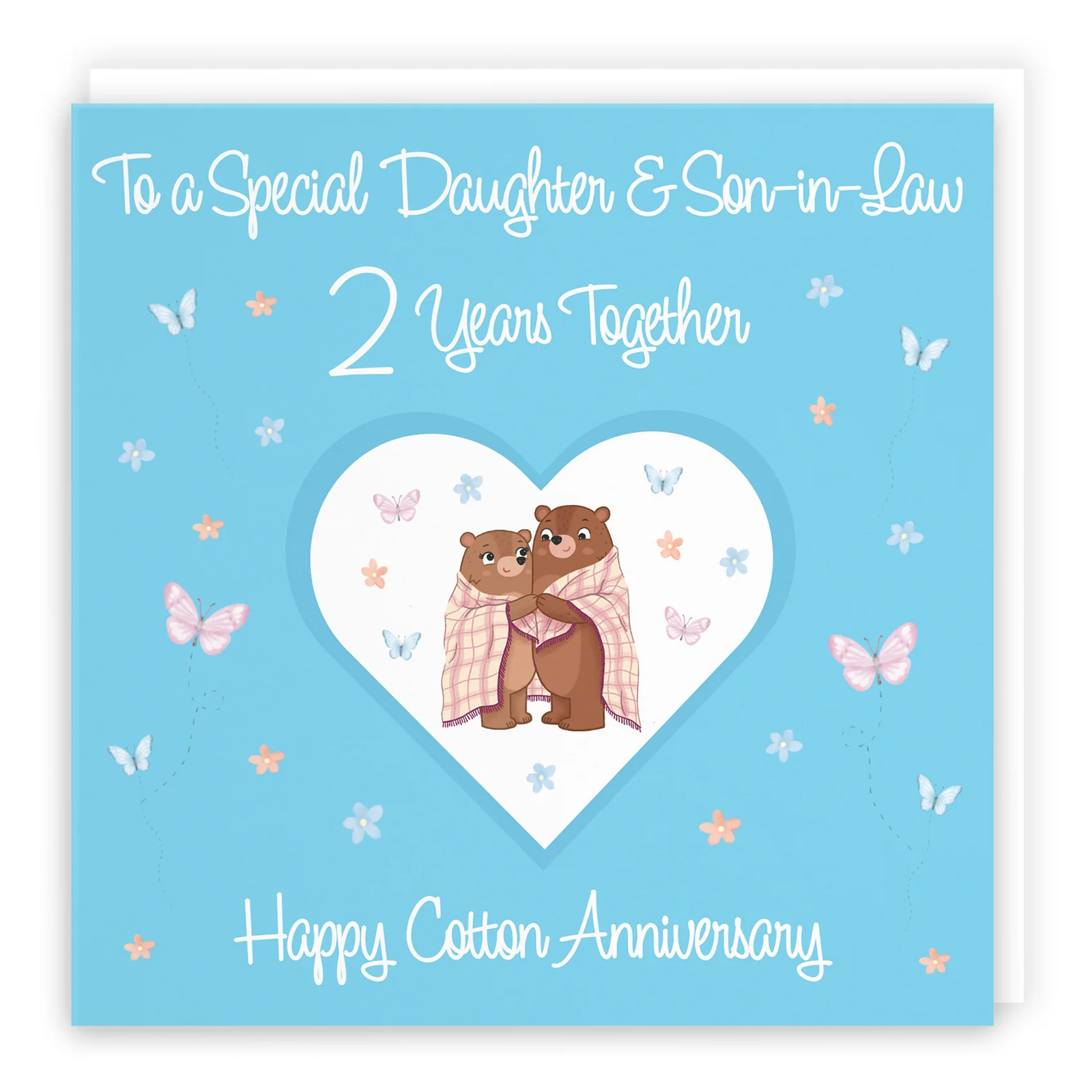 2nd Daughter & Son-in-Law Anniversary Card Romantic Meadows