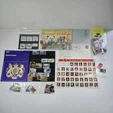 Job Lot Assorted Vintage Great Britain GB Stamps Commemorative Definitive Bundle