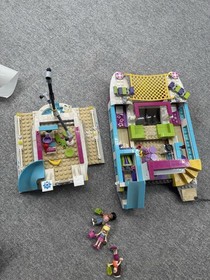 L Lego Friends Sunshine Catamaran, 41317 No Figs/Manual Missing Sail Incomplete
