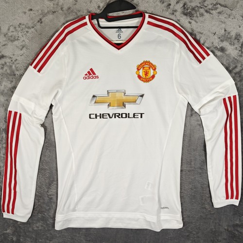 Manchester United 2015/2016 Away Football Shirt Player Issue Long Sleeve Size 6