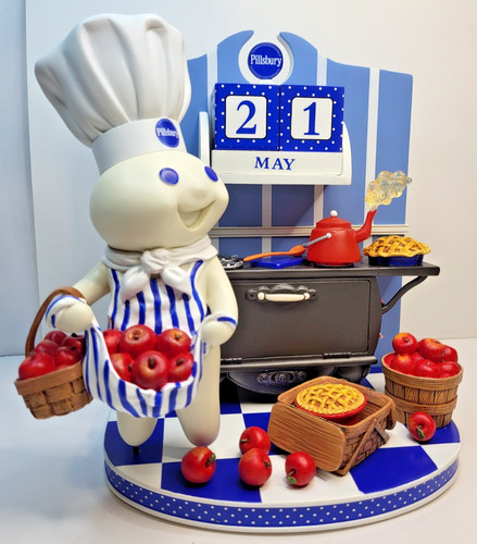 Pillsbury Doughboy Poppin Fresh Perpetual Calendar Danbury Mint in Original Box