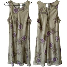 NEW WILD FABLE Floral Sleeveless Sundress Green Size Large Mini Lined Flowy