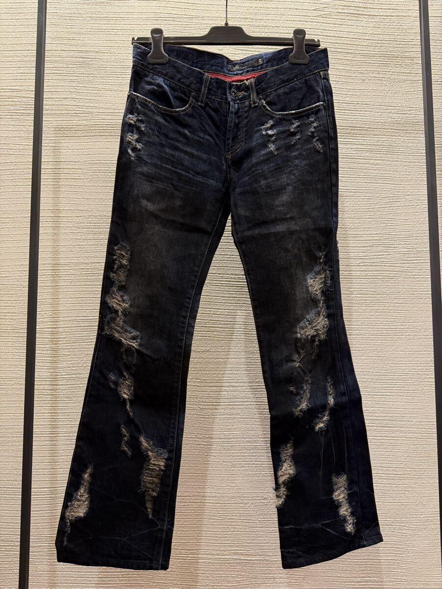 00S Archive Fuga Coated Flare Denim Japanese Label Brand | eBay