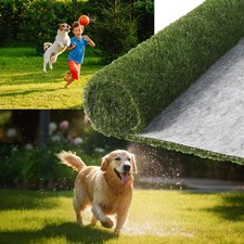 Artificial Grass Turf Rug 3.3 x 6 FT - Realistic Fake Grass Outdoor Carpet wi...