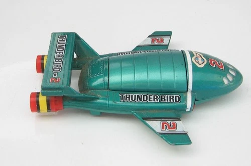 VINTAGE POPY BULLMARK CHOGOKIN  TRANSFORMER THUNDERBIRD 2 DIECAST SHIP JAPAN