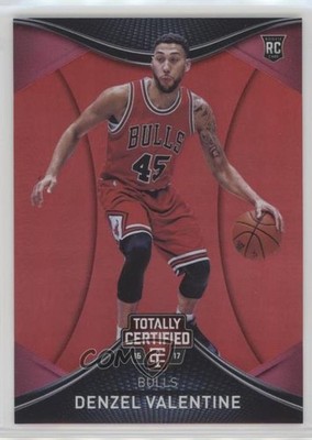 2016 Panini Totally Certified Rookies Red 62/199 Denzel Valentine Rookie RC 1u6