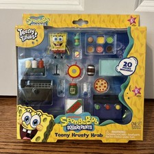 Teeny Tinies SpongeBob Squarpants Krusty Krab Mini Food  Figure Playset - NEW 
