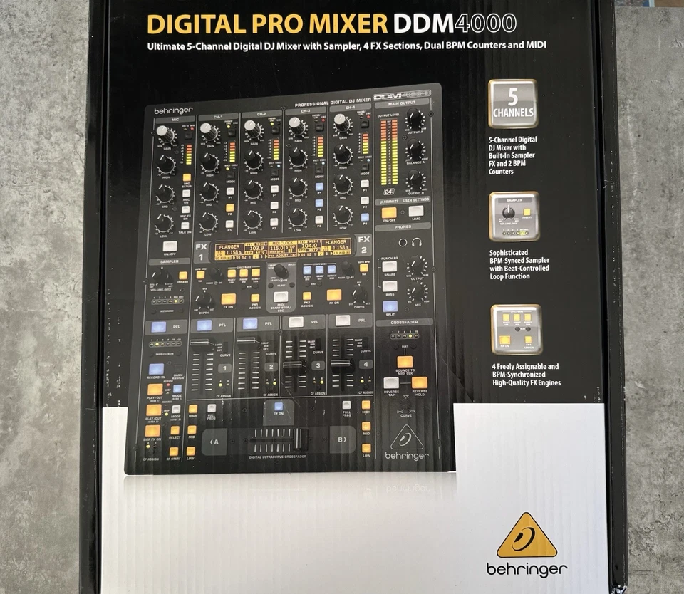 DIGITAL PRO MIXER DDM4000 Ultimate 5-Channel Digital DJ Mixer - Bild 2 von 4