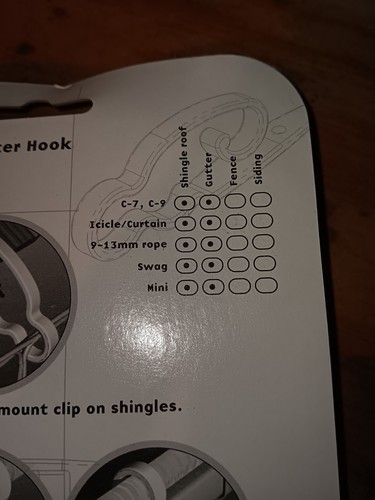 26 Stück Universal Schindel Dachrinnenclip für Weihnachtsbeleuchtung Weihnachten Brandneu - Bild 4 von 8