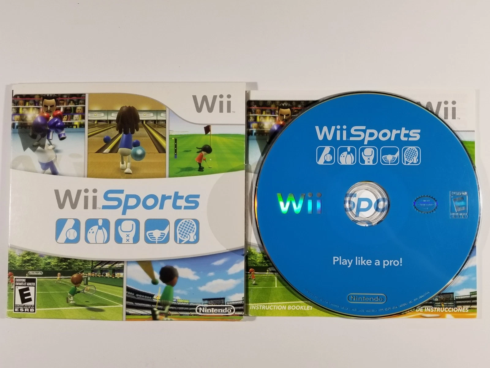 ¤ Wii Sports ¤ Game Complete Slipcover Good! Nintendo Wii Authentic