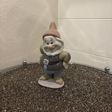 RARE - VINTAGE Lladro Disney 7537 Happy Porcelain Figurine 6" Signed Snow White