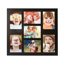 MONT PLEASANT Collage Photo Frame 5"x7" Display - 7 Openings Wall/Tabletop