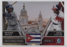 2024 Bowman Chrome International Impact Brandon Mayea Ariel Castro #II-10 1g6j