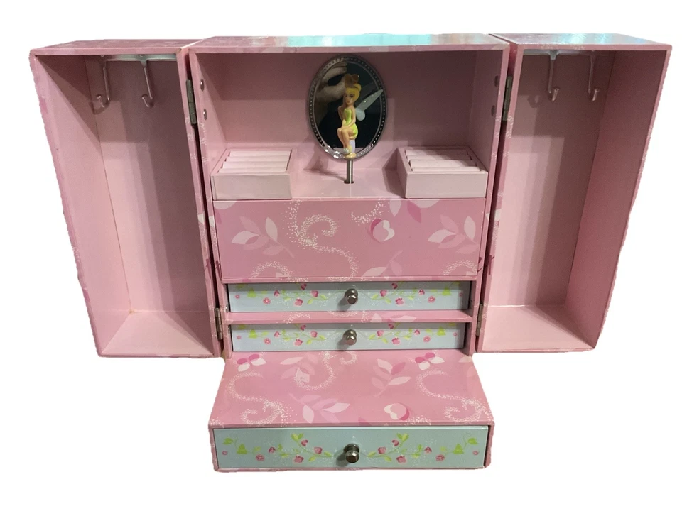 Joyero vintage para niños Tinker Bell de Disney Believe In The Magic Foto 2 de 4