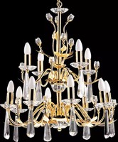 Luxus LüSter Deckenlampe Kronleuchter Deckenleuchter Crystal Gold