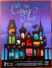 Affiche LES CONTES DE LA NUIT Animation MICHEL OCELOT 40x60cm 2011