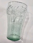 Mega Size Vintage Coke-Cola Clear Glass 7” Tall Pebbled Dimpled Coke 36oz