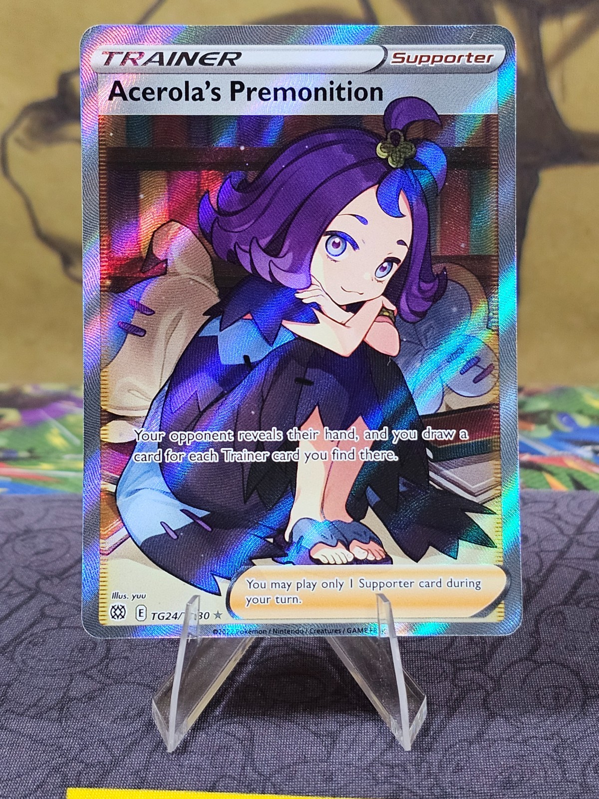 Acerola's Premonition TG24/TG30 Brilliant Stars Full Art Pokémon TCG Holo NM