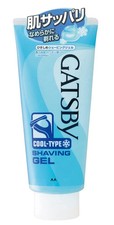 Mandom Gatsby Shaving Gel Cool Type 205g Menthol Cooling Japan Import