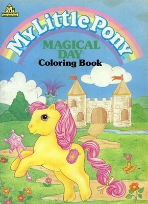 My Little Pony coloring book RARE UNUSED