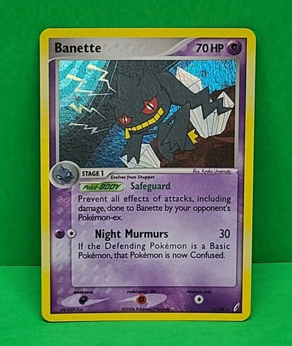 EX Crystal Guardians Holo Banette 1/100 Pokémon Card 2006
