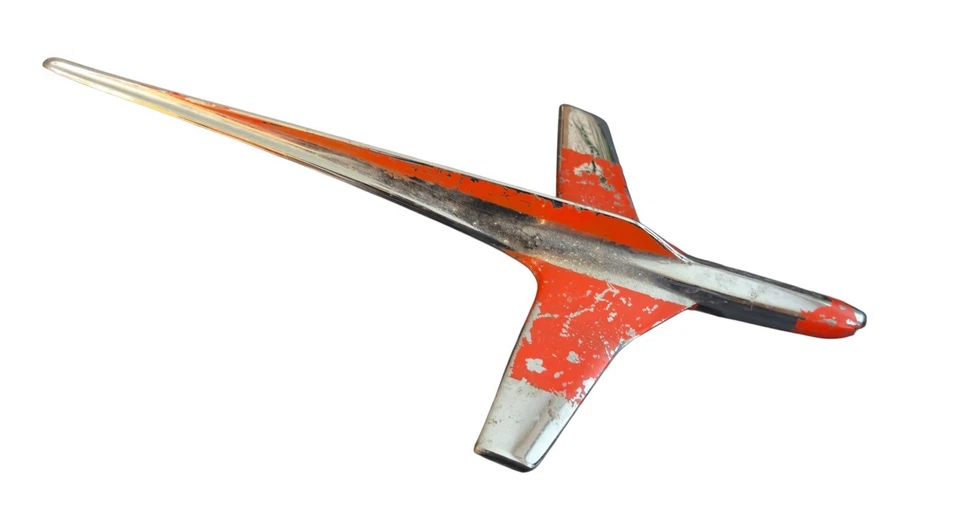 Adorno de capó vintage, Ford Fairlane 1955 pieza cromada #BN-16853-C Foto 4 de 4