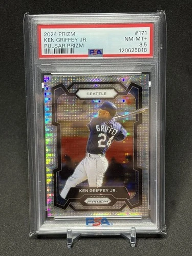 2024 Panini Prizm Ken Griffey Jr. Pulsar Prizm #/499 Mariners PSA 8.5
