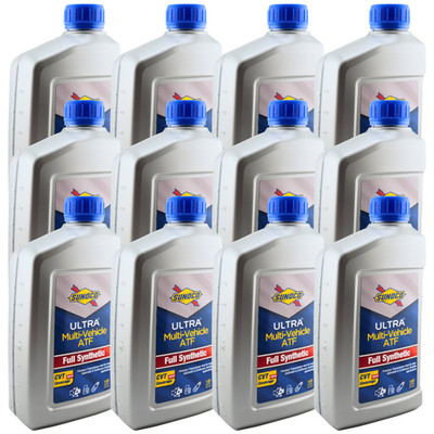 Sunoco 5673-001 Full Synthetic Multi-Vehicle ATF - CVT Compatible, 12 Quarts