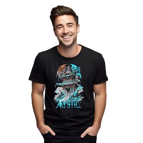 Camiseta Mystic Anime Pagoda - ¡Canaliza tu Ninja Interior! Diseño de inspiración japonesa - Imagen 7 de 46