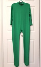VSVO Adult Unitard with Feet, Size XXL, Color Green, New without Tags