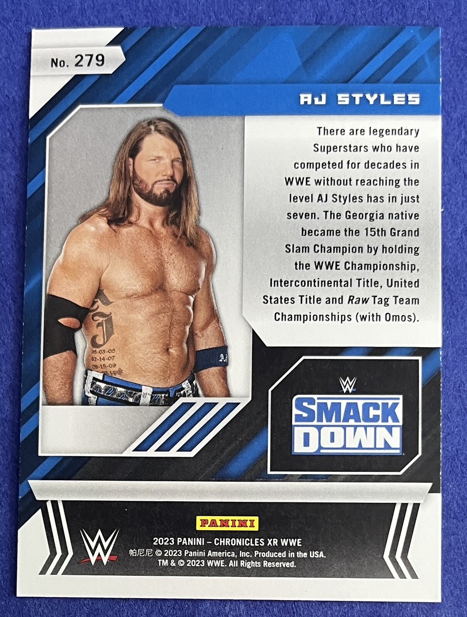 希少 WWE Abema限定ステッカー AJスタイルズ AJ Styles 2023 Panini Chronicles WWE XR BRONZE PARALLEL Card #279