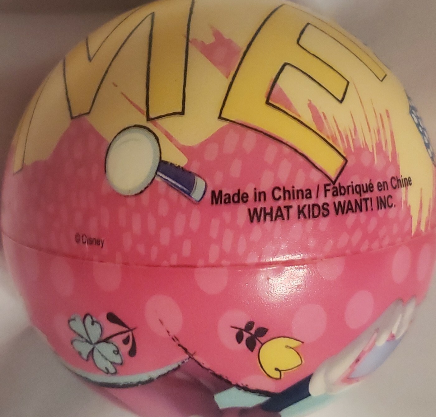 Disney Minnie Mouse Squeezable Foam Ball Fidget AntiStress Toy What Kids Want 4"