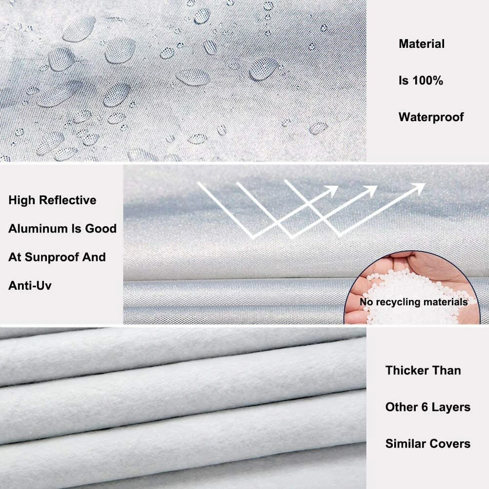 Full Car Cover Outdoor Waterproof Sun Rain Snow Dust Resistant For Nissan Maxima - Imagem 3 de 4