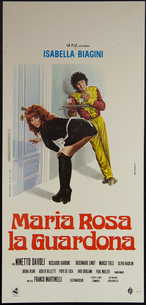 Locandina originale film Maria Rosa la guardona (1974) - Regia di Marino Girolami