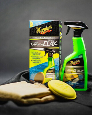 Meguiars Hybrid Ceramic Quik Clay Kit - Lackschnellreiniger Set