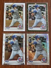 MIGUEL AMAYA Lot of (4) 2020 Bowman Chrome Mojo Refractor & Base, Green Camo