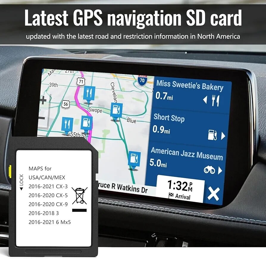 S L960 Latest Version Navigation Sd Card Compatible With 2016-2021 Mazda