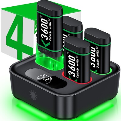 ESYWEN 4* Akku & Ladestation für Xbox One X &S &Elite Xbox Series X&S Controller