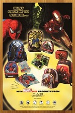 2008 Marvel Super Heroes School Supplies Print Ad/Poster Spider-Man Backpack Art