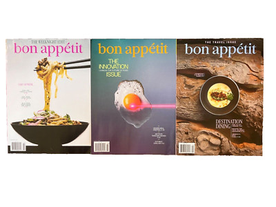Lot of 3 New Unread 2025 Bon Appetit Magazines February March April 2025