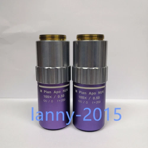 1PC used Mitutoyo M Plan Apo NUV 100X/0.50 near ultraviolet objective lens #YX