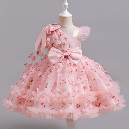 Toddler Girls Formal Dress Bowknot Princess Wedding Birthday Christmas Flowers - Picture 11 of 33