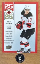 Nico Hischier 2018-19 Upper Deck Series 1 Under 25 Insert #U25-11 NJ Devils