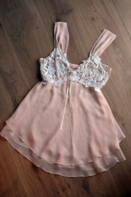 Baby Doll Negligee in rosé by Flora Nikrooz, Gr. 38-40
